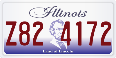 IL license plate Z824172