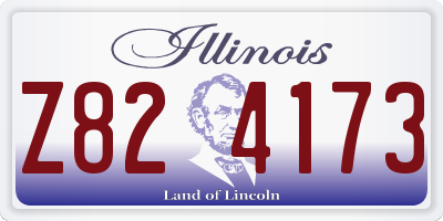 IL license plate Z824173