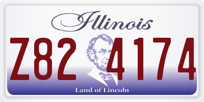 IL license plate Z824174