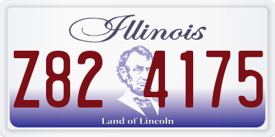 IL license plate Z824175