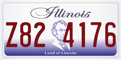 IL license plate Z824176
