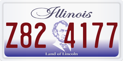 IL license plate Z824177