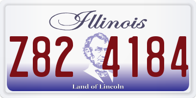IL license plate Z824184