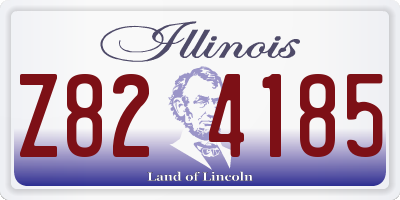 IL license plate Z824185