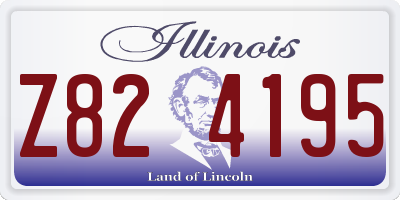 IL license plate Z824195