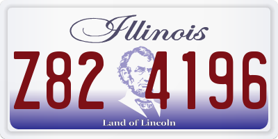 IL license plate Z824196