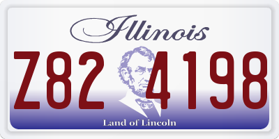 IL license plate Z824198
