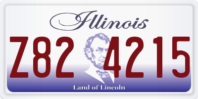 IL license plate Z824215