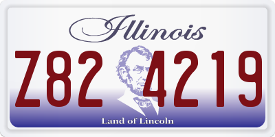 IL license plate Z824219