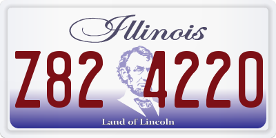 IL license plate Z824220