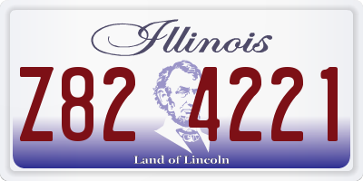 IL license plate Z824221