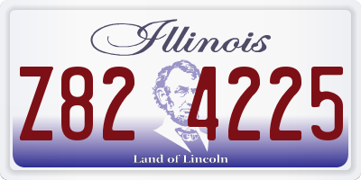 IL license plate Z824225