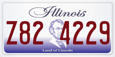 IL license plate Z824229