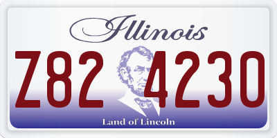 IL license plate Z824230