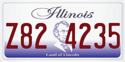 IL license plate Z824235