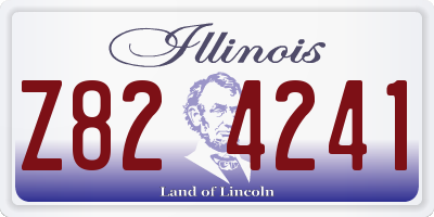 IL license plate Z824241