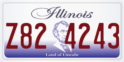 IL license plate Z824243