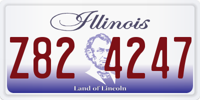 IL license plate Z824247