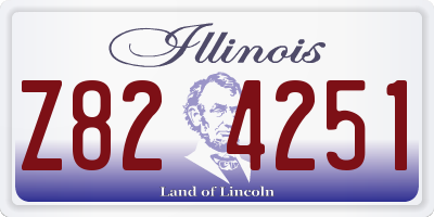 IL license plate Z824251