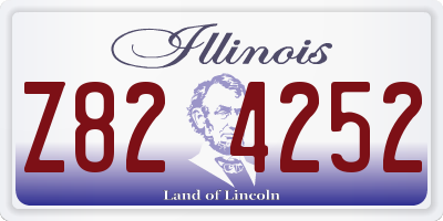 IL license plate Z824252