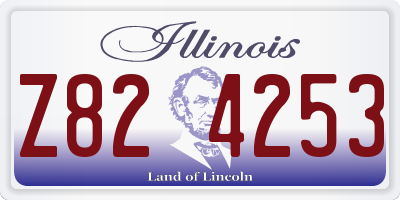 IL license plate Z824253