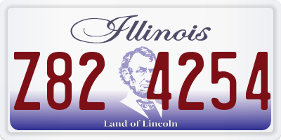 IL license plate Z824254