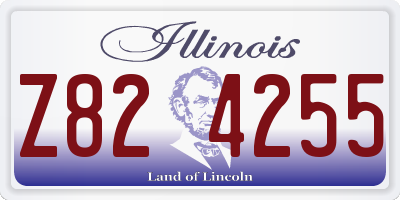 IL license plate Z824255