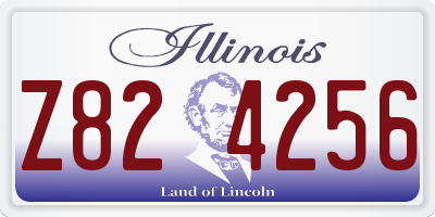 IL license plate Z824256