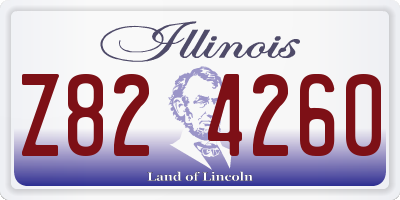 IL license plate Z824260