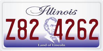 IL license plate Z824262