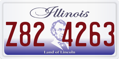 IL license plate Z824263