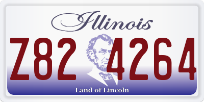 IL license plate Z824264