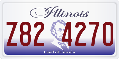 IL license plate Z824270