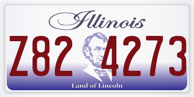 IL license plate Z824273