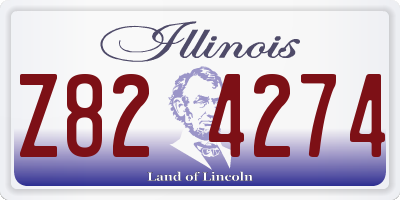 IL license plate Z824274
