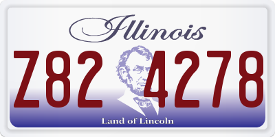 IL license plate Z824278