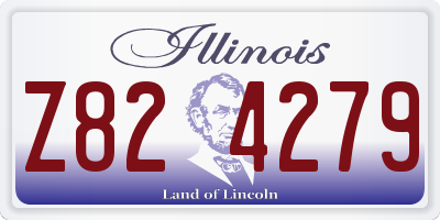 IL license plate Z824279