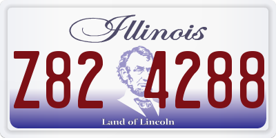 IL license plate Z824288