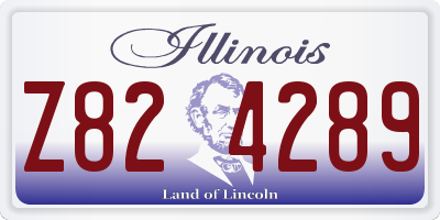 IL license plate Z824289