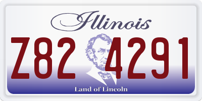 IL license plate Z824291