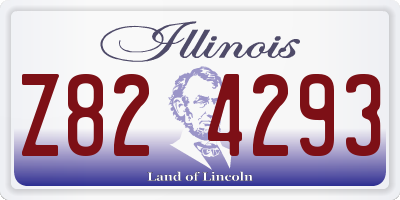 IL license plate Z824293