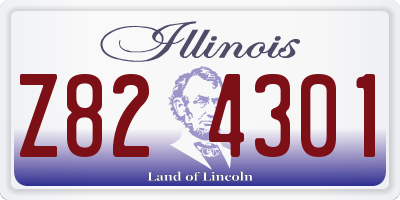 IL license plate Z824301