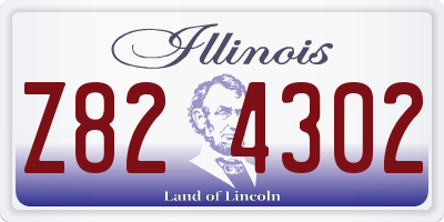 IL license plate Z824302