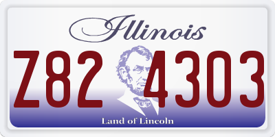 IL license plate Z824303