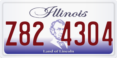 IL license plate Z824304