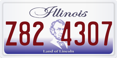 IL license plate Z824307