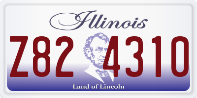 IL license plate Z824310