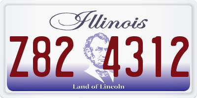 IL license plate Z824312