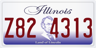 IL license plate Z824313