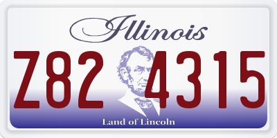 IL license plate Z824315